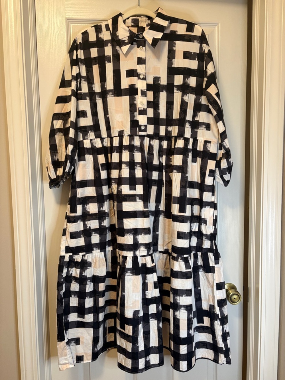Anthropologie by Maeve The Bettina Tiered Shirt Dress